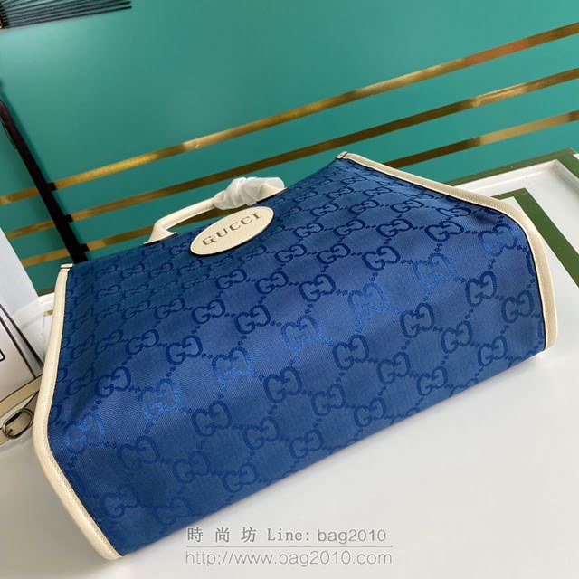 Gucci古馳包包 G家新款男包 款號:630355 古奇新款男士手提袋 Gucci藍色手袋  gdj1252